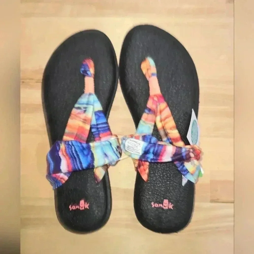 GUC Sanuk Yoga Sling 2 Memory Foam Sandals - Size 8 - Picture 8 of 9